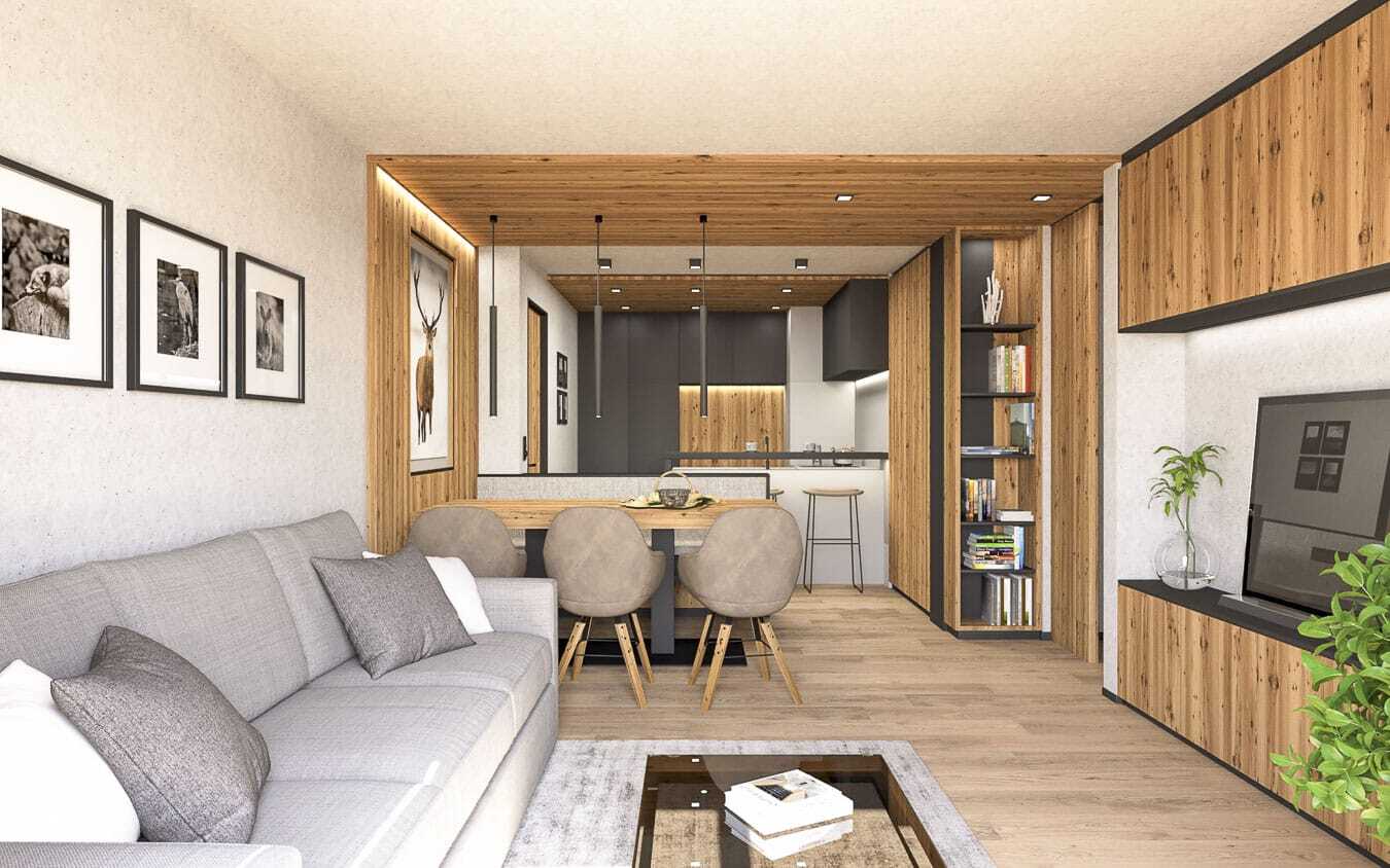 Two-room apartment nestled in the Armentarola Park