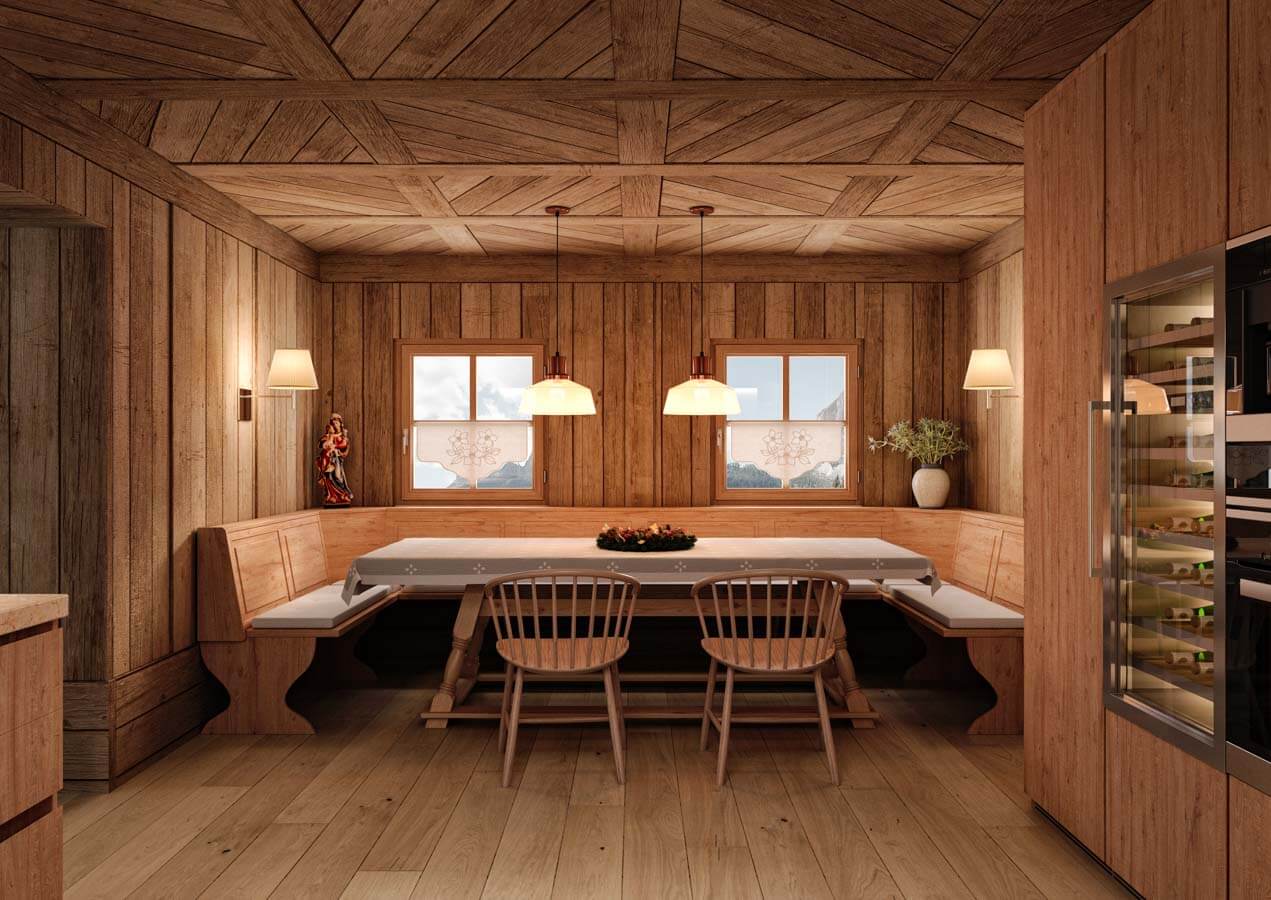 Ski-in, ski-out semi-detached chalet in Corvara