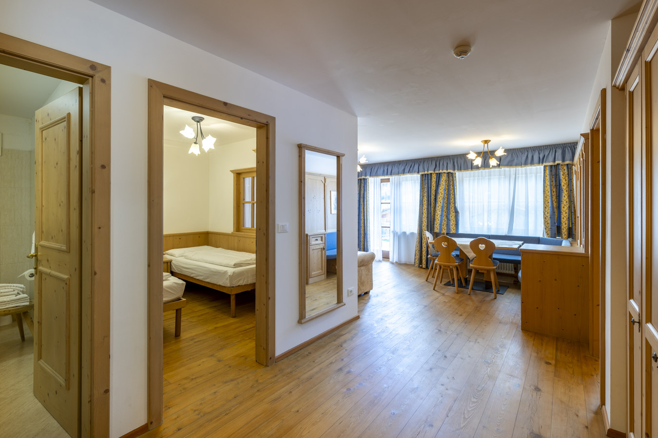 Luminoso appartamento in residence a San Cassiano