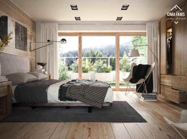 rendering of a master bedroom